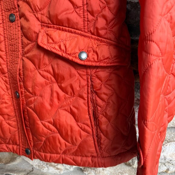 LANDS’ END Women's Burnt Orange Quilted Lightweight Jacket Coat X-Small XS (2-4) - Picture 7 of 16